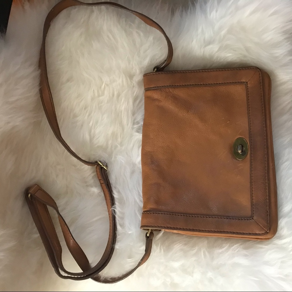 Small leather crossbody bag by J. Crew